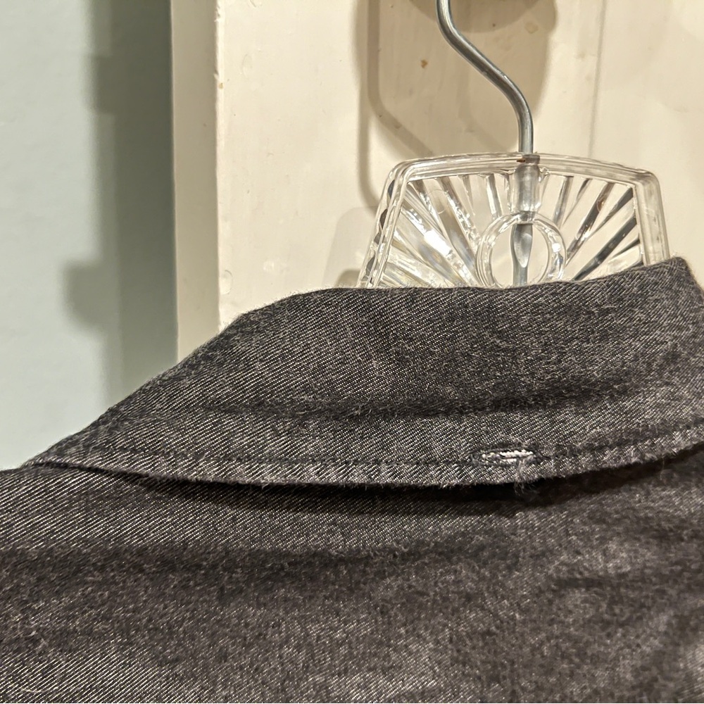 RAG & BONE Dark Grey Denim Cotton Blend Fit 2 Sz S Long Sleeve Button Down Shirt - Picture 10 of 10